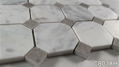 Marble Online Carrara White Marble 2 Inch Octagon Mosaic Tile W