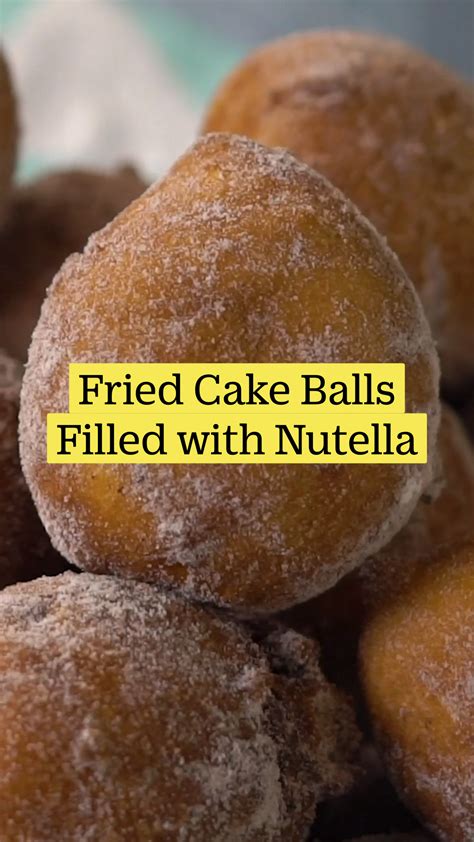 Fried Cake Balls Filled With Nutella Artofit