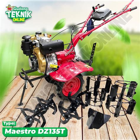 Jual Mesin Traktor Mini Cultivator MAESTRO DC100T DZ135T SOLAR Bajak