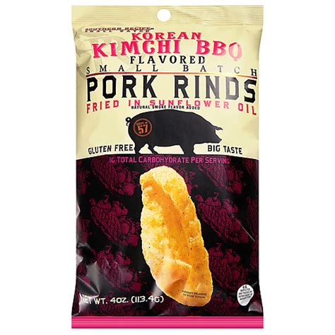 Southern Recipe Small Batch Korean Kimchi Bbq Flavored Pork Rinds 4 Oz Snack Mixes Foodtown