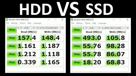 Hdd Vs Ssd Crystaldiskmark Youtube