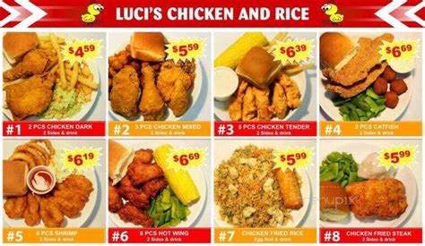 Menu Of Luci S Chicken N Rice In Grand Prairie Tx