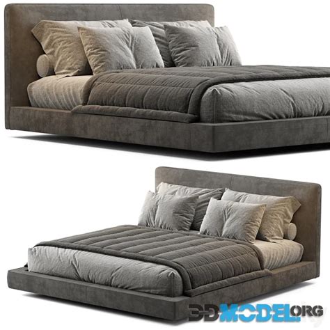 3d Model Richard Bed By Bandb Italia