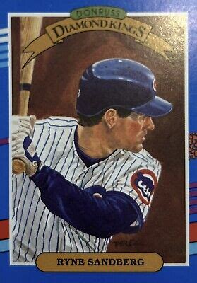 Donruss Diamond Kings Ryne Sandberg Hof Error Card No After