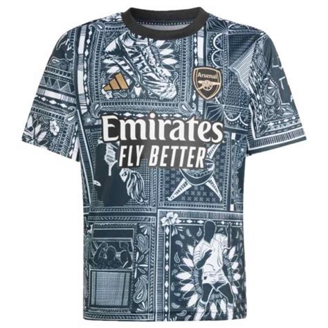 Arsenal X Ian Wright Pre Match Jersey Official Adidas Low Stock