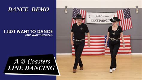 I JUST WANT TO DANCE Line Dance Demo Walk Through YouTube