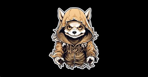 Scary Dingo in horror outfit - Halloween Special - Dingo - Sticker | TeePublic