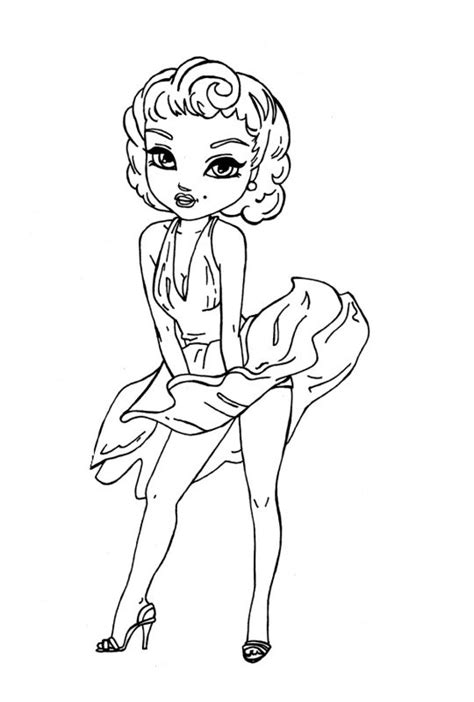 Marilyn Monroe Cartoon Coloring Page Xxx Porn Hot Sex Picture