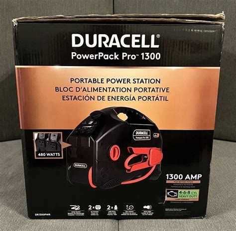 Duracell Power Powerpack Pro Jump Starter Air Compressor Power