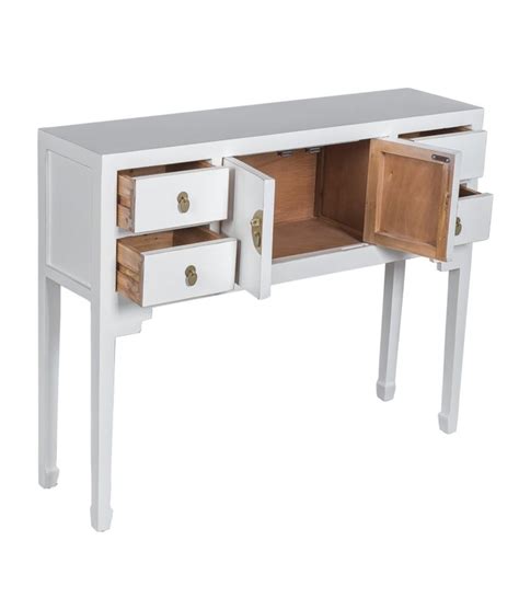 Chinese Console Table Snow White Orientique Collection W100xD26xH80c