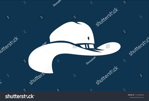 Cowboy Hat Silhouette On Black Background Stock Vector (Royalty Free ...