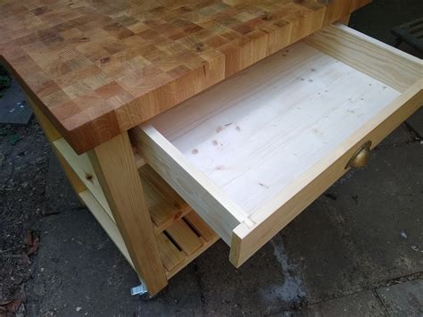 Handmade Oak Butchers Block Kitchen Island Pine Etsy Uk