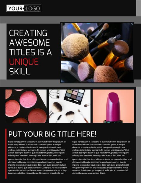 Professional Cosmetics Flyer Template Mycreativeshop