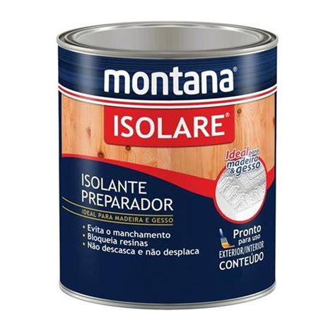 Isolare Verniz Isolante P Madeiras Incolor Montana 900ml Verniz