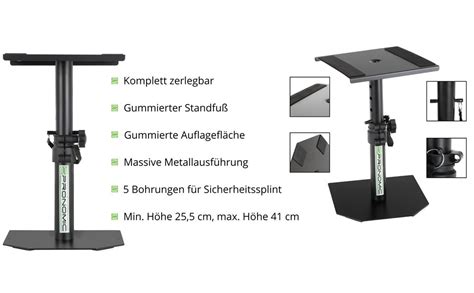 Pronomic Sls P Bk Tischstativ F R Studio Monitore Stabiles