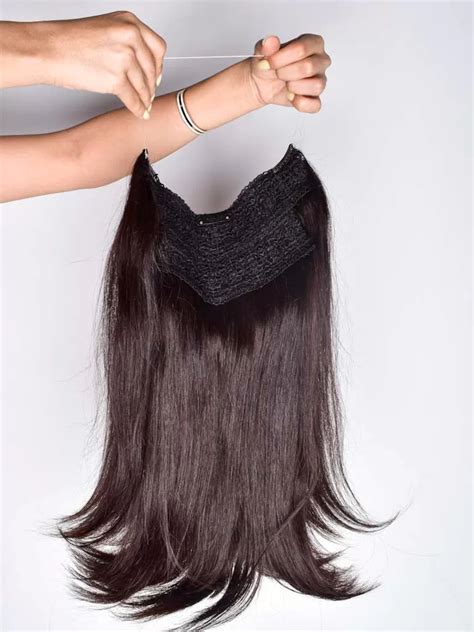 Halo Extensions Dark Brown Classic Hair Extensions Nish Hair