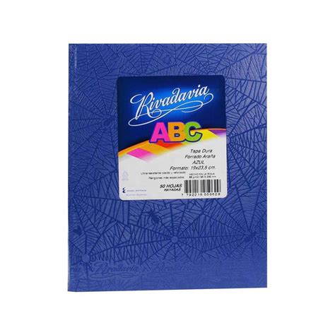 Cuaderno Abc X Cm Cuadriculado Azul X Hojas Rivadavia