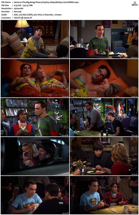 The Big Bang Theory S03 1080p Bluray X265 Rarbg Softarchive