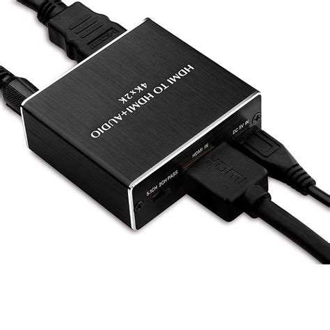 4k Hdmi Audio Extractor Hdmi To Hdmi With Optical Spdif 3 5mm Stereo Converter Ebay