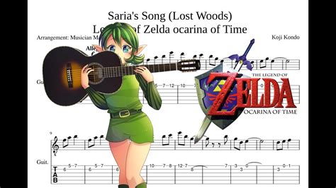 Saria S Song Lost Woods Legend Of Zelda Ocarina Of Time Guitar