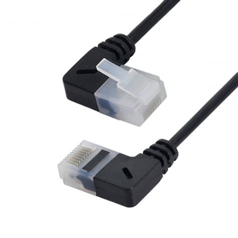 Xiwai Cable Ultra Slim Cat6 Ethernet Cable RJ45 Right Angled UTP