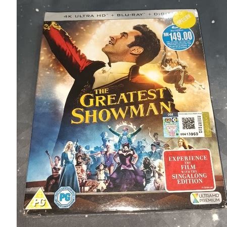 The Greatest Showman 4K UltraHd Blu Ray Shopee Malaysia