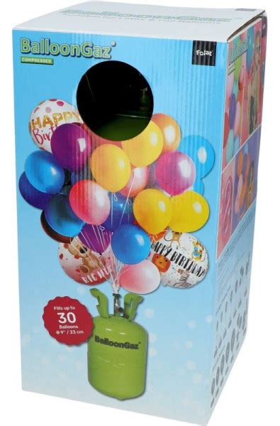 Heliumflasche für bis zu 30 Ballons Party de