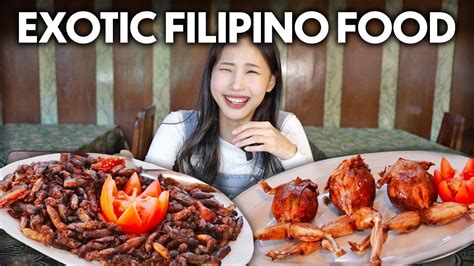 Koreans First Time Trying Exotic Filipino Food 🦗🐸 Youtube