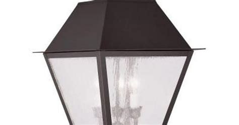 Outdoor Lighting Providence 3 Light 9 75 In Outdoor Bronze Post Head Lantern Imgur