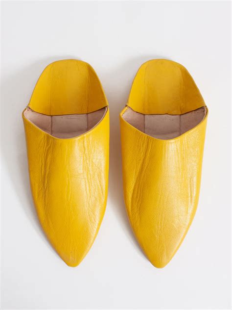 Moroccan Classic Pointed Babouche Slippers Sunflower Etsy