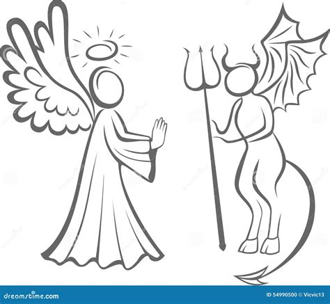 Good And Bad Angels Drawings