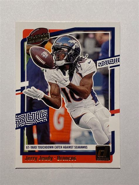 Donruss Football H Jeu Jerry Jeudy Highlights Broncos Ebay