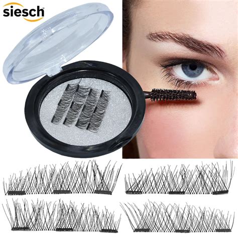 Pcs Magnetic Eyelashes D Handmade Mink Reusable Magnet False