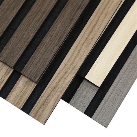 Acoustic Grooved Wood Slat Wall Panel Grooved Acoustic Wood Slat Panel