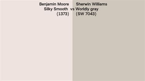 Benjamin Moore Silky Smooth Vs Sherwin Williams Worldly Gray Sw