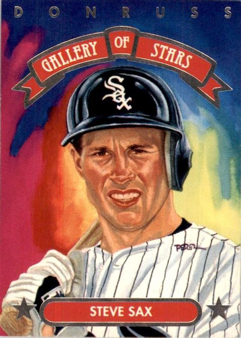 Donruss Gallery Of Stars Steve Sax Chicago White Sox Gs Mlb