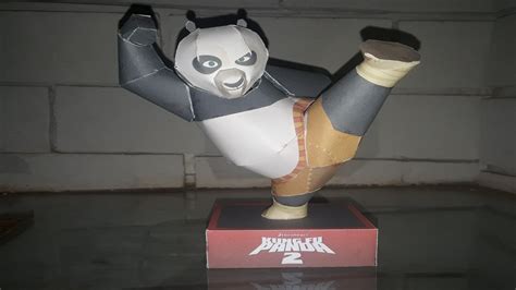 Kung Fu Panda Em Papel Papercraft Sobres De Papel