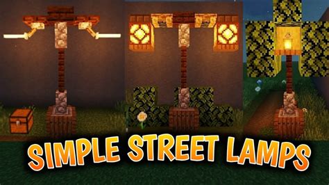 Minecraft street lamp design