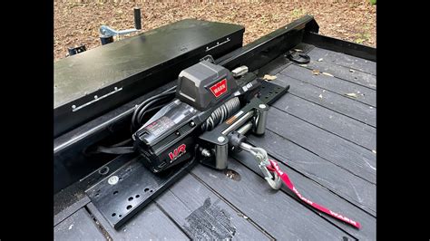 Mounting A Warn Vr Evo Pound Winch On My Big Tex Ch Car Hauler