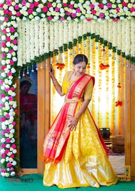 Half Saree Function Decoration Ideas Fashion Fade Style Is Eternal