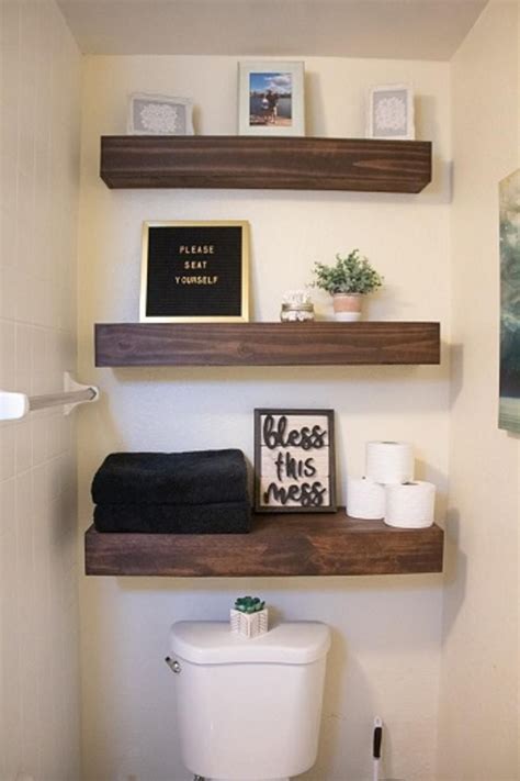 Cool Diy Floating Shelves Above Toilet Hidden Door Plans