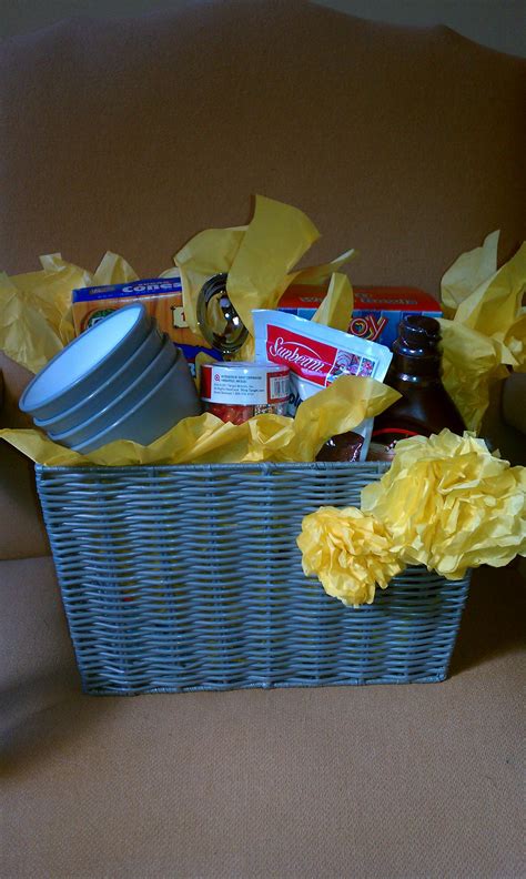 T Basket With Ice Cream Goodies Tissue Paper Flowers Dressed It Up