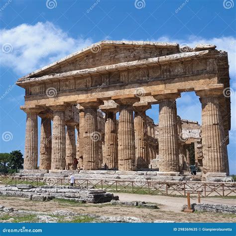 The Temple of Neptune in Paestum, Italy, is a Doric Temple, it is One ...