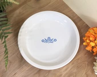 Vintage Corning Ware Blue Cornflower Pie Plate Vintage Corning Ware