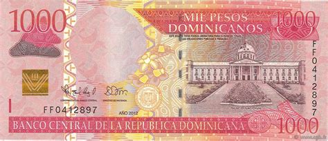 1000 Pesos Dominicanos DOMINICAN REPUBLIC 2012 P.187c b97_2851 Banknotes