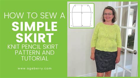 How To Sew A Simple Skirt A Knit Pencil Skirt Pattern And Tutorial