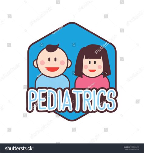 Pediatrician Logo Doctor Clinic Vector Illustration Stock Vector