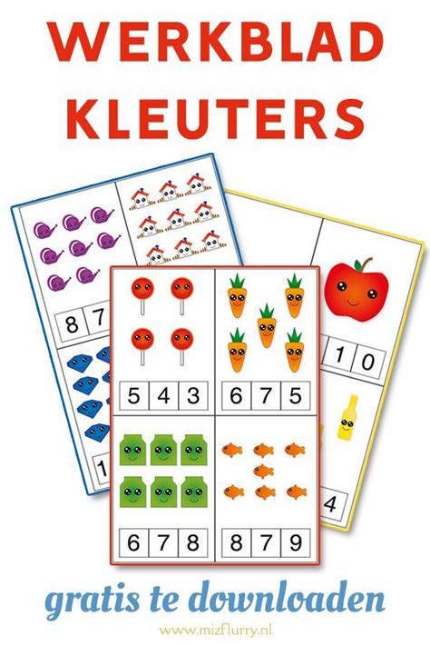 Werkblad Cijfers Groep 2 Leuk Voor Kleuters Om Te Oefenen Met Cijfers