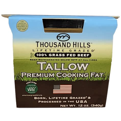 Bulk Beef Tallow Thousand Hills Lifetime Grazed