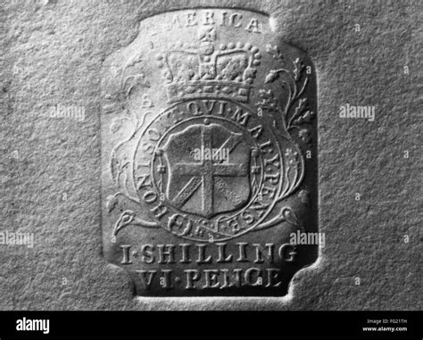 Colonial Tax Stamp Ntax Stamp Issued By British Government For Use On